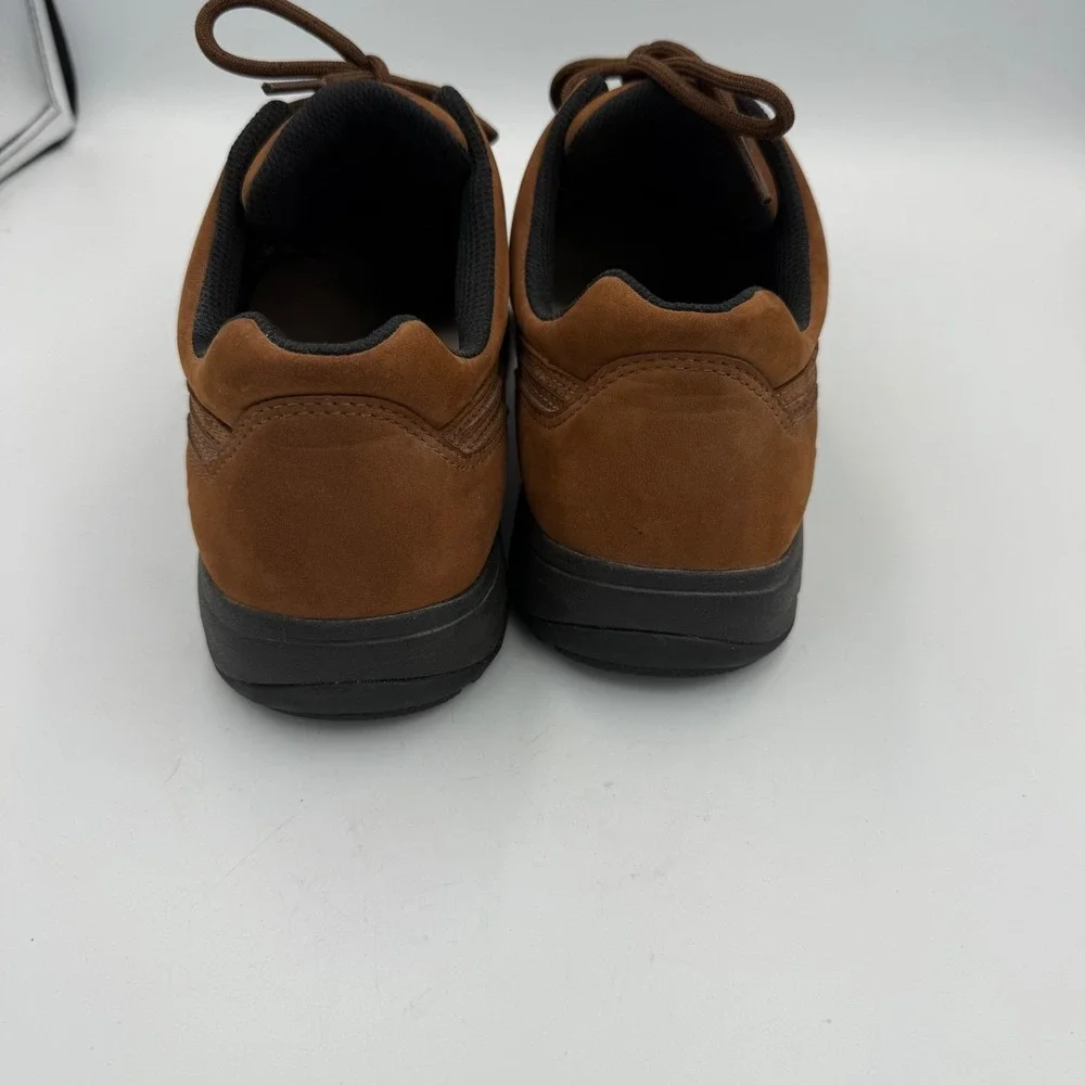 Dunham Windsor Brown Leather Waterproof Walking Shoes Mens 8 D ABZORB Rollbar